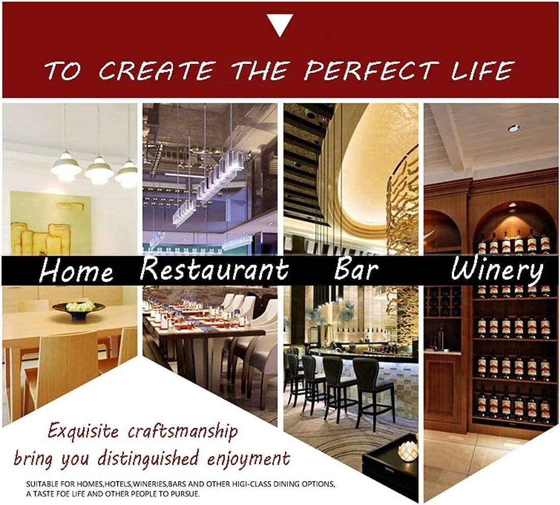 Ceiling Wine Racks Hanging Glass Holder for Kitchen Bar and Home