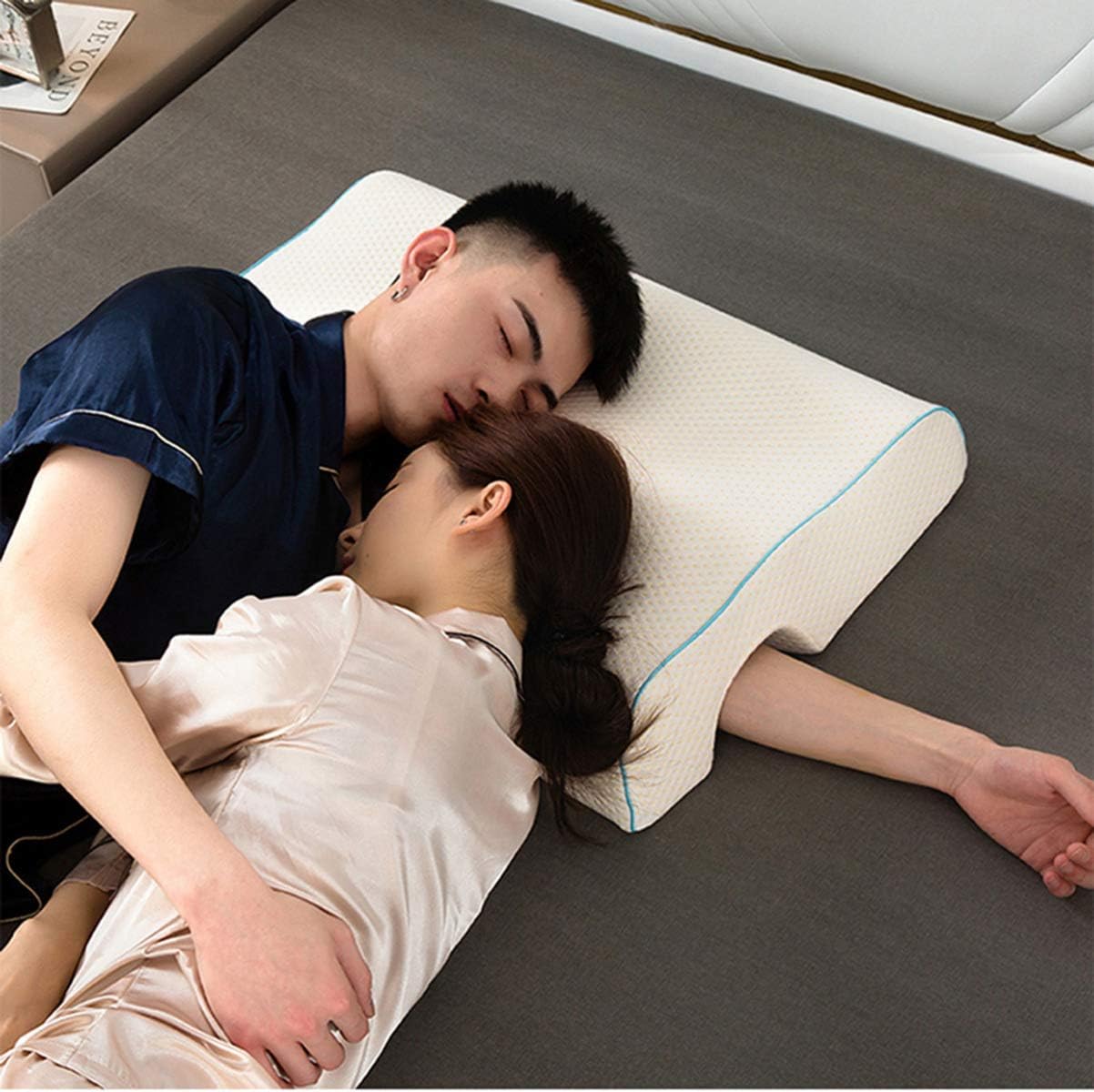 VICASKY Couples Pillow with Arm Hole White 1