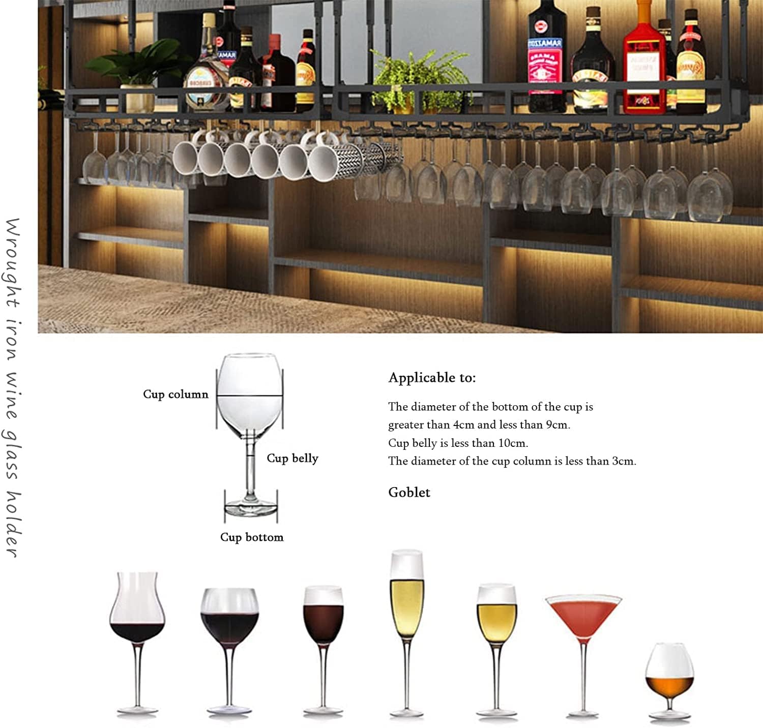 IOCCIOBB Wall-Mounted Wine Rack Holder