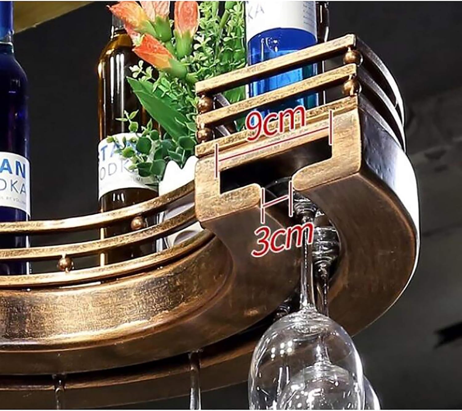 SDdPulse Wall-Mounted Wine Racks 60cm