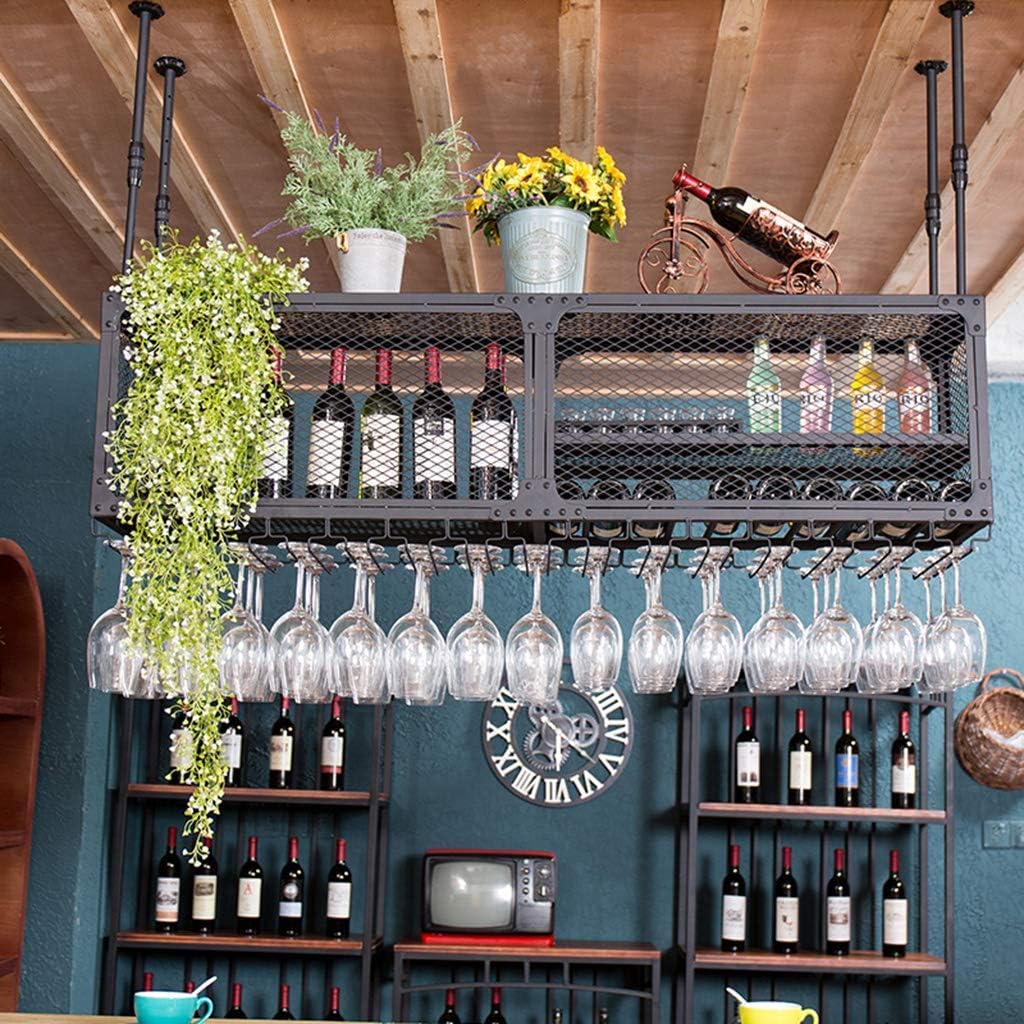 SDdPulse Wine Glass Rack with Adjustable Hanger and Modern Design