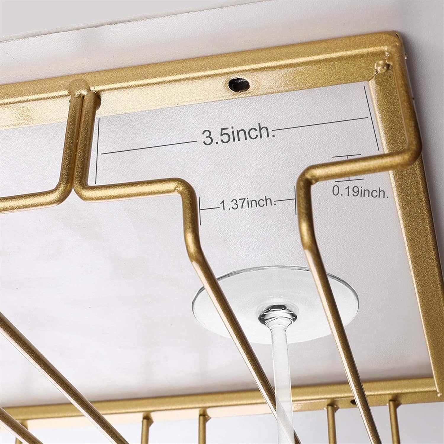 ZJDYDY 4 Slot Wine Glass Rack for Kitchen