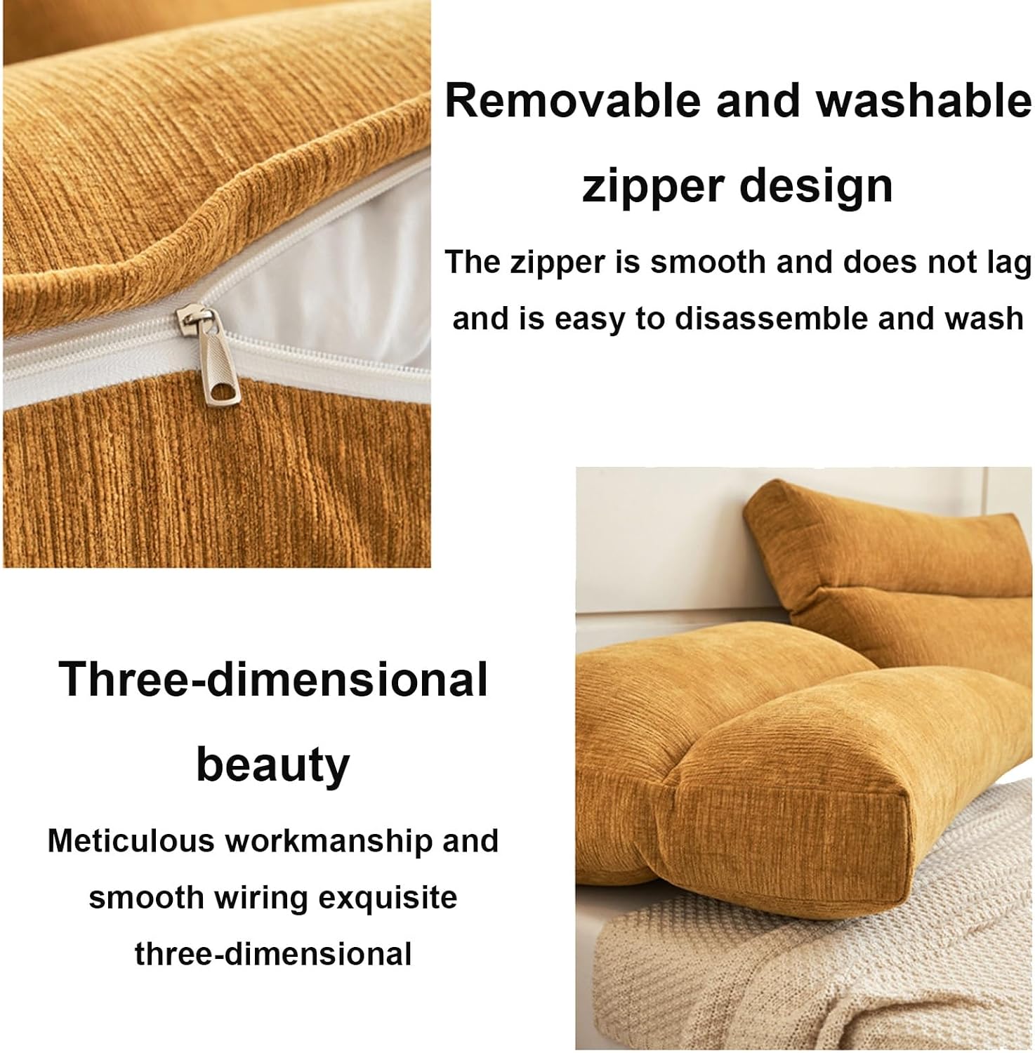 2PCS Back Pillow for Bed and Couch Support