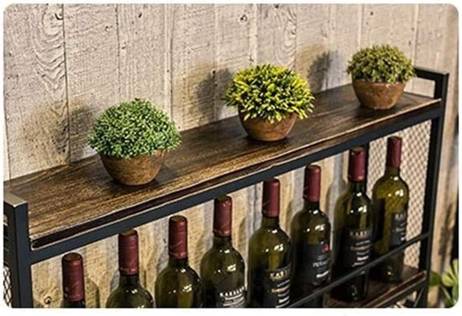 OXOAMP Wall-Mounted Wine Rack Iron