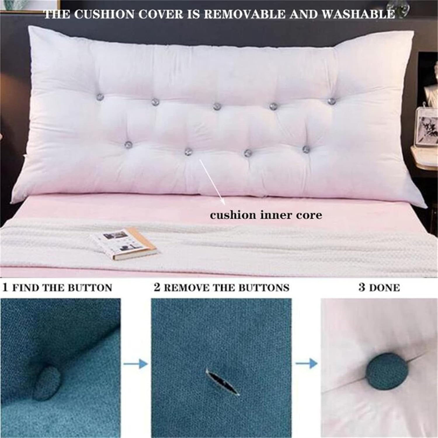 ZZYK Soft Reading Pillow 315 Back Support Cushion