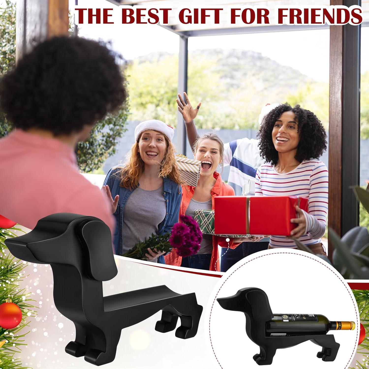 Gerrii Dachshund Wine Bottle Holder