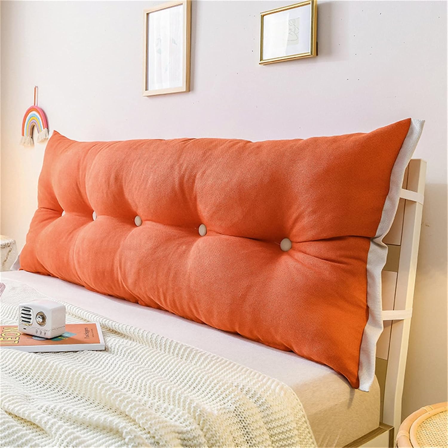 ZZYK Reading Support Pillow Extra Large Fleece Headboard Cushion
