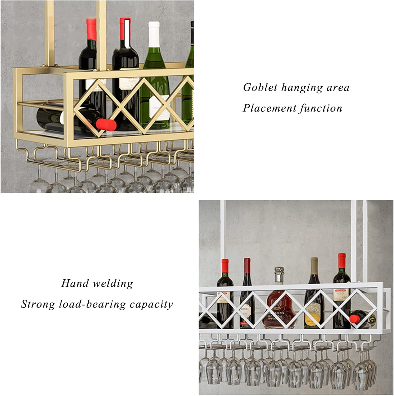 GoodBZ 2-in-1 Heavy Duty Wine Rack