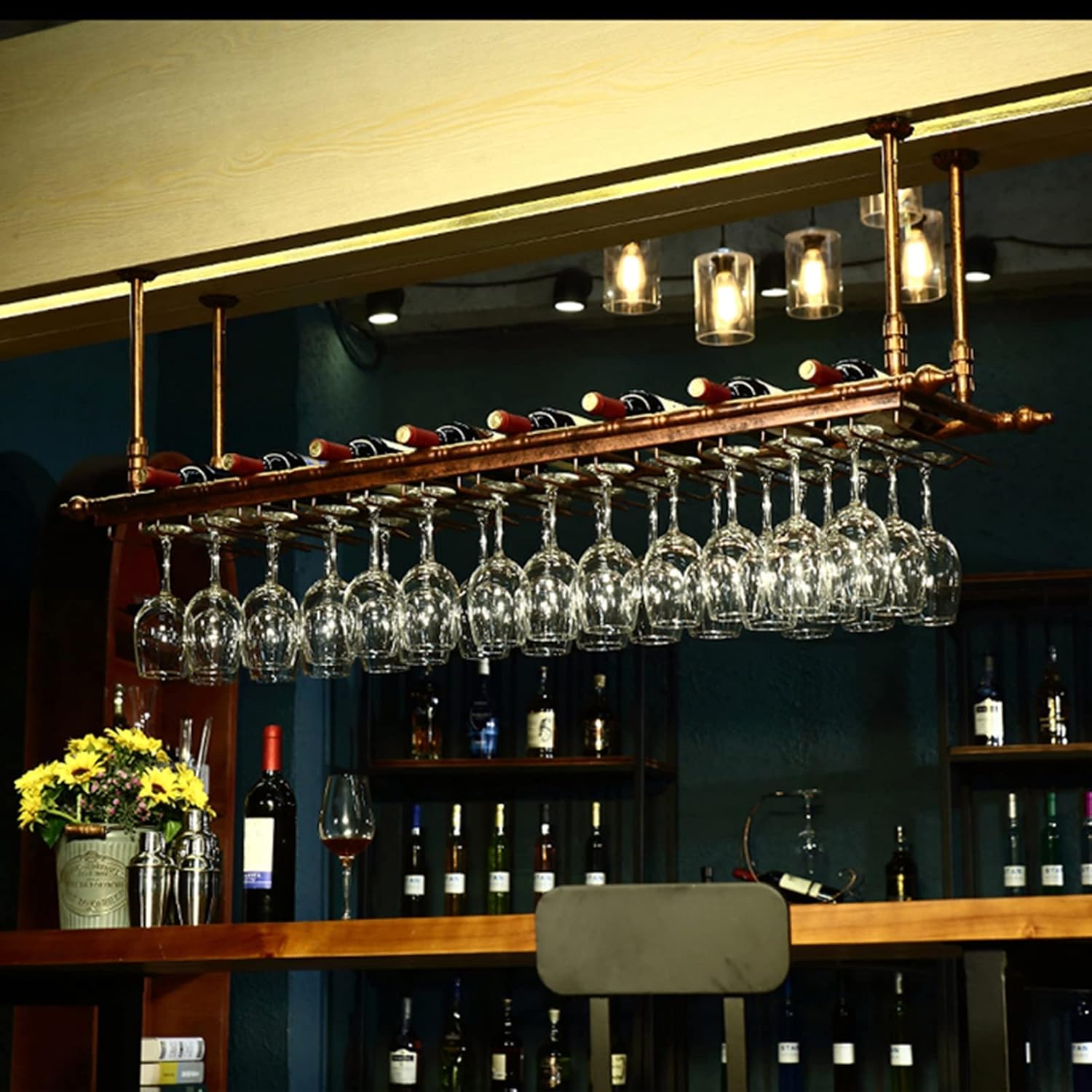 Suuim Adjustable Height Wine Rack Holder