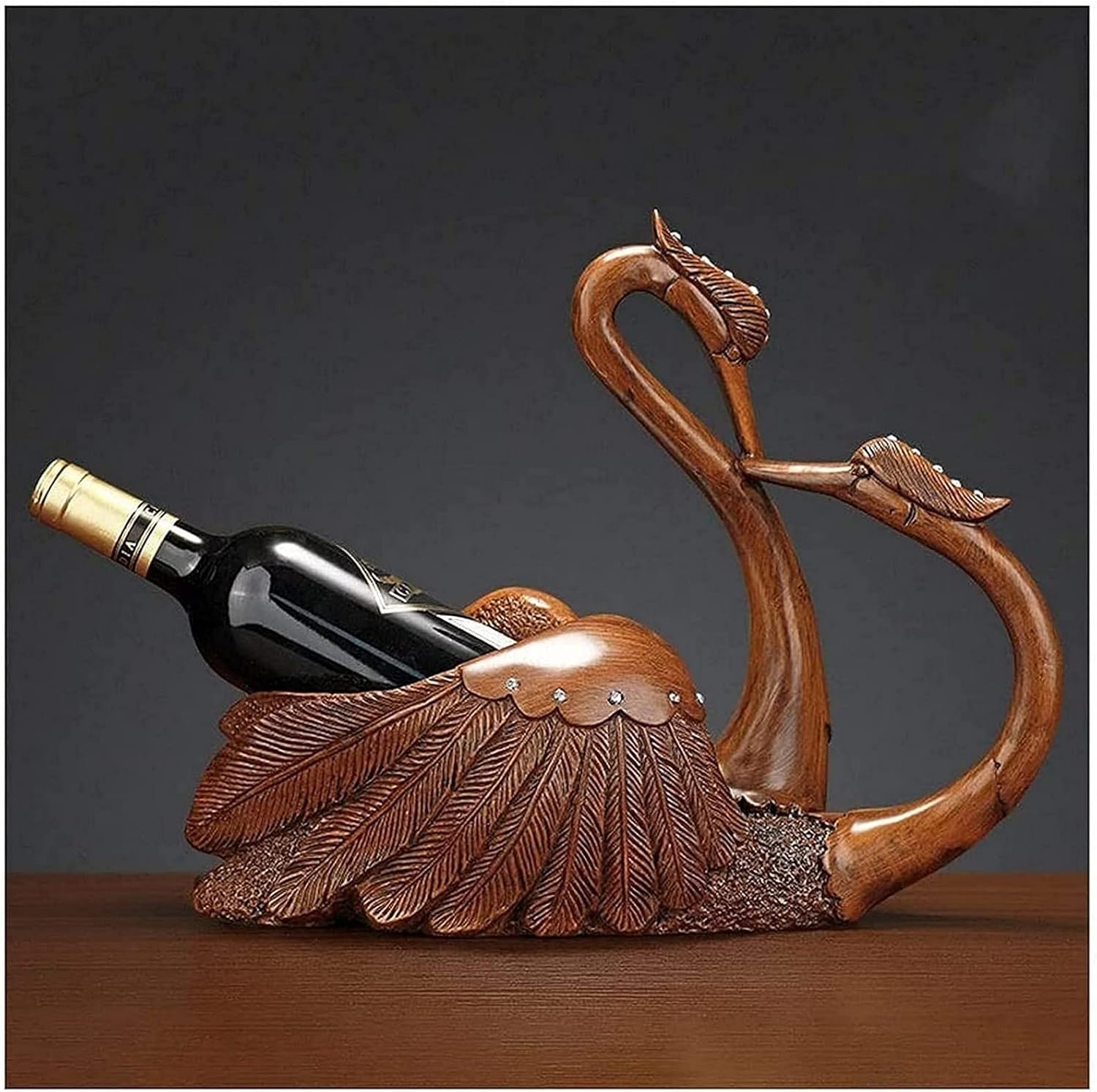 QHCS Resin Wine Rack Home Decor Figurine