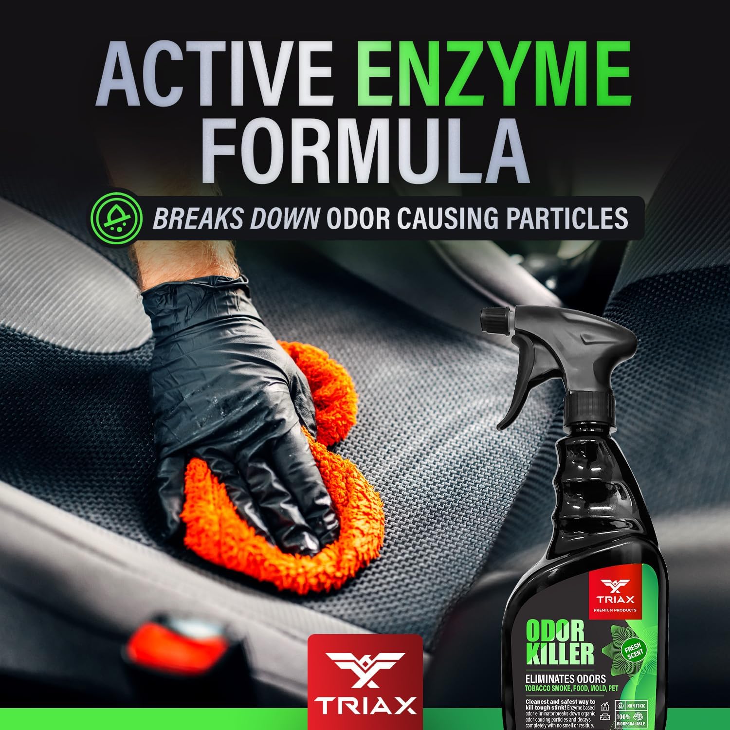 TRIAX Odor Killer - Non-Toxic Multi-Purpose Fresh Scent