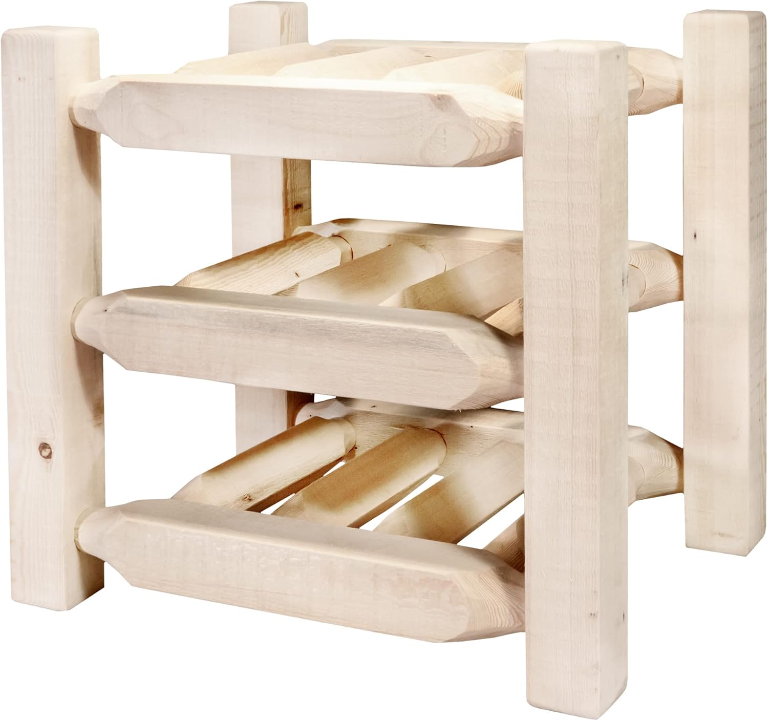 Montana Woodworks Homestead Wine Rack 9 Bottles Clear Lacquer