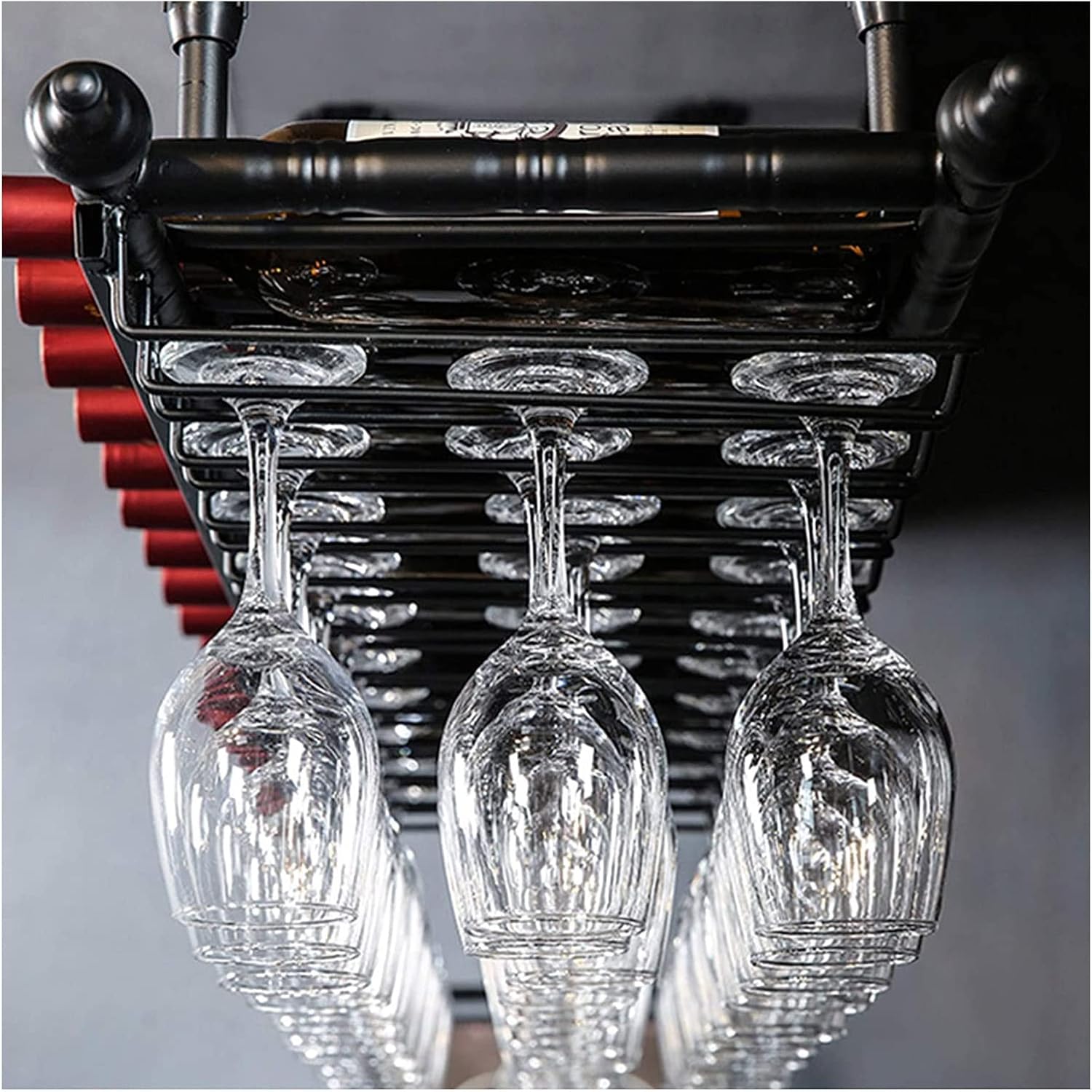 ALDEPO Adjustable Wine Rack Ceiling Holder
