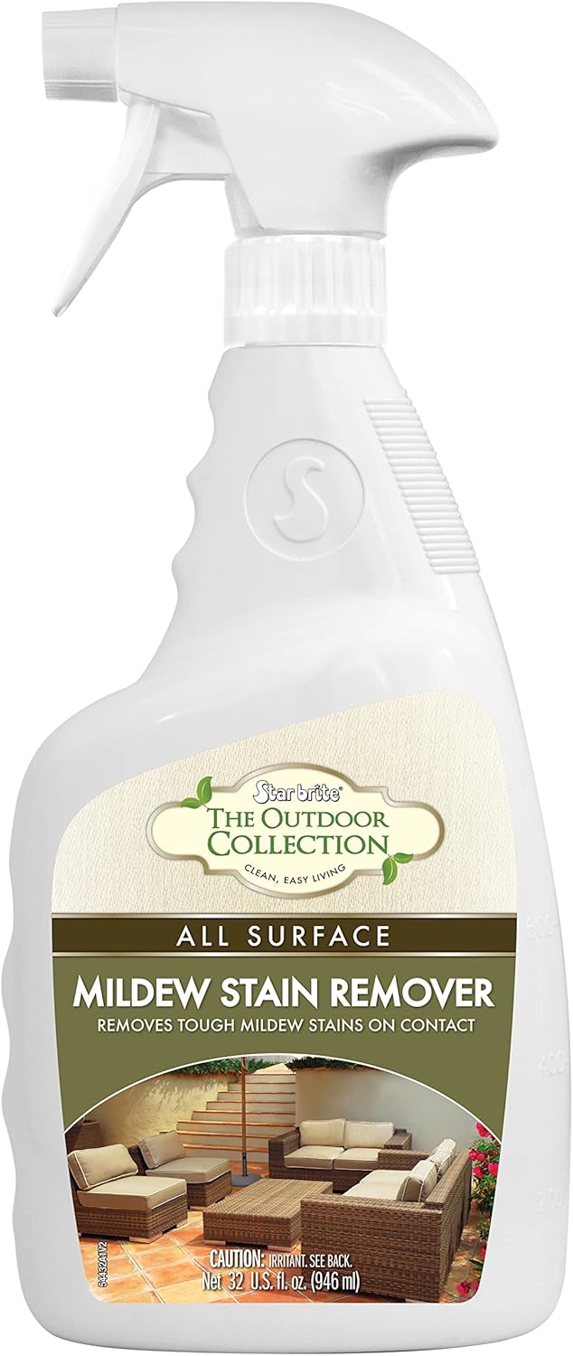 STAR BRITE Mildew Stain Remover 32 OZ - Outdoor Use