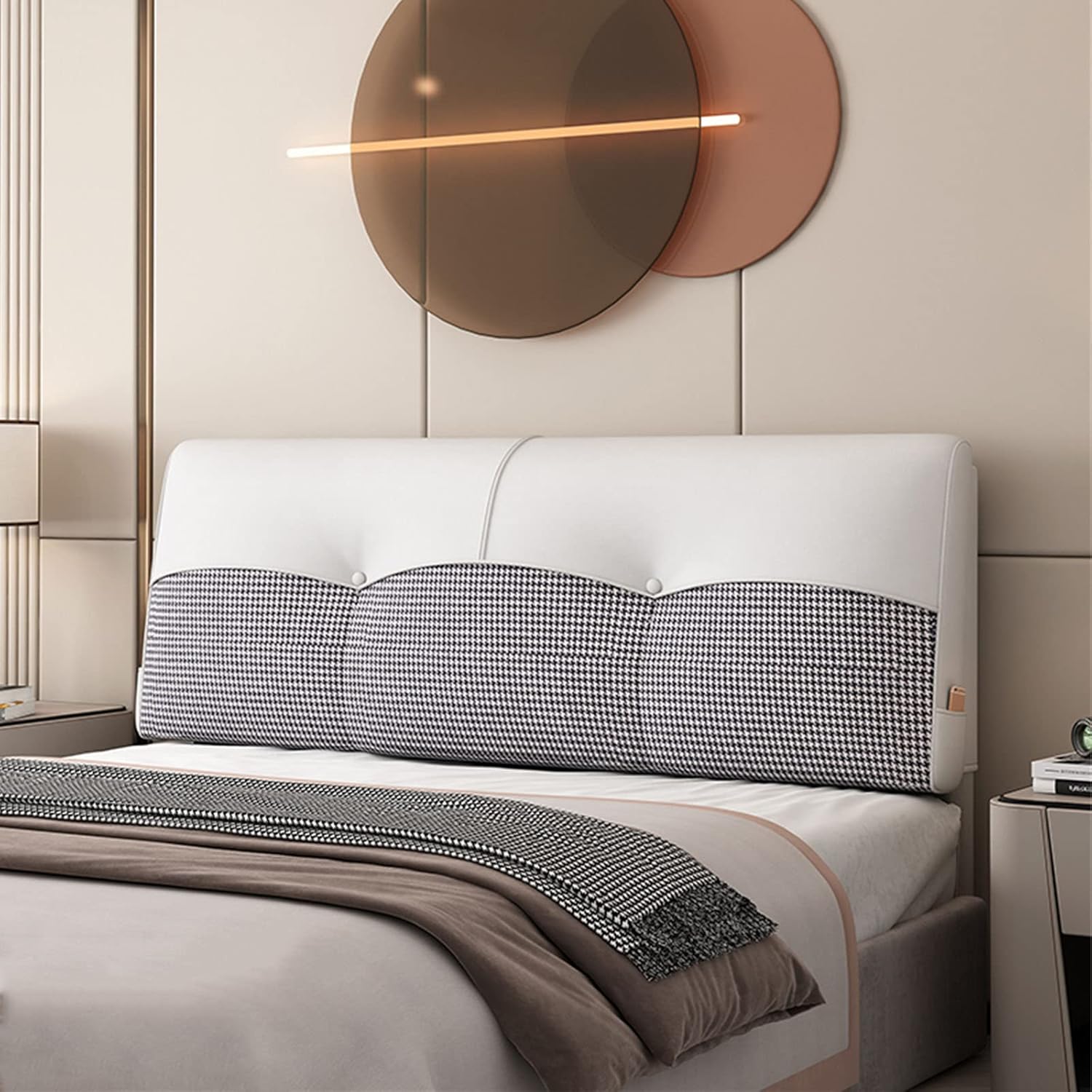 ZZYK King Headboard Cushion Linen Upholstered Headboard