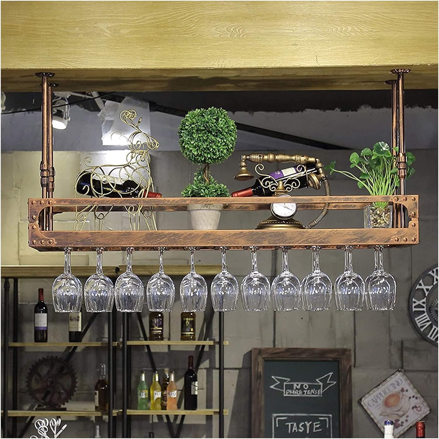 ALDEPO 2-in-1 Floating Wine Stemware Holder