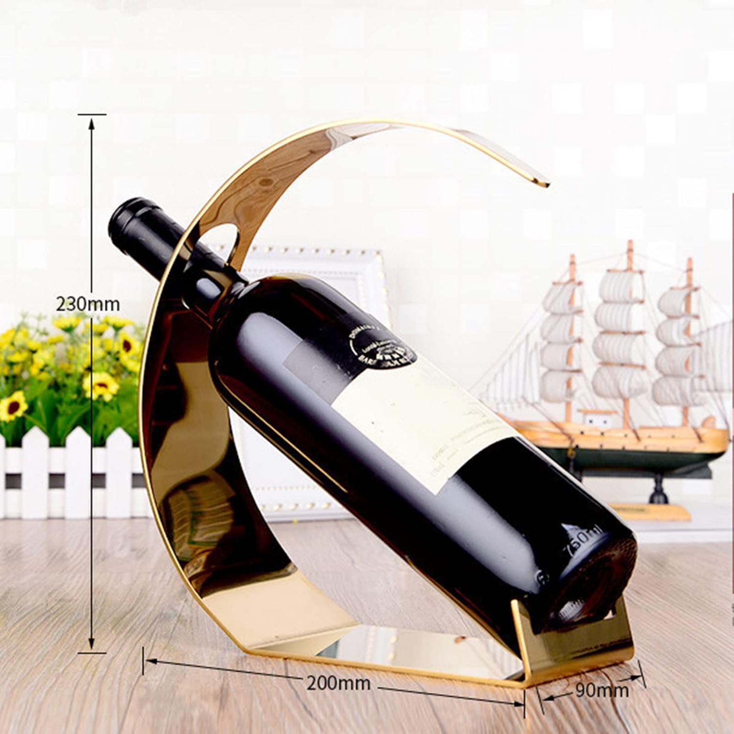 JUSHZ Tabletop Wine Rack Stainless Steel
