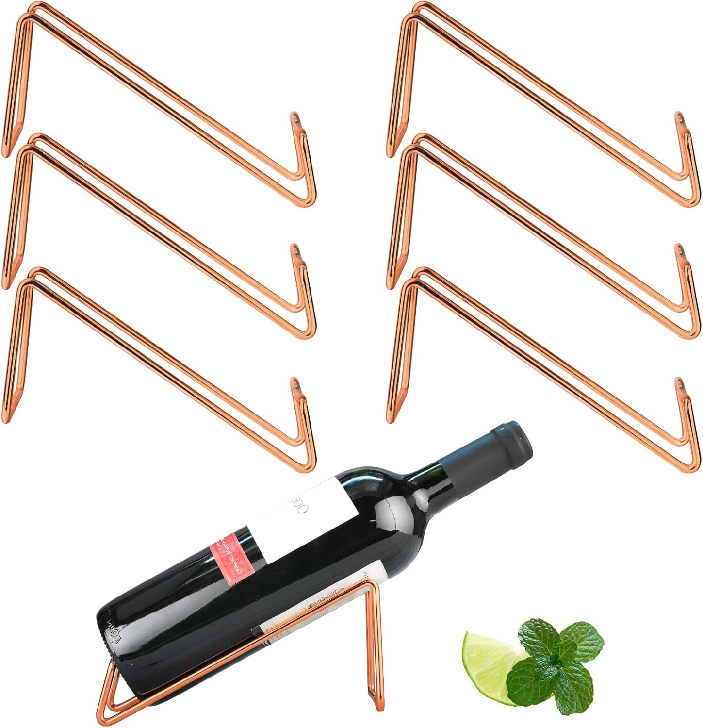 SuproBarware Wine Rack - Modern Stainless Steel Bottle Holder for Home