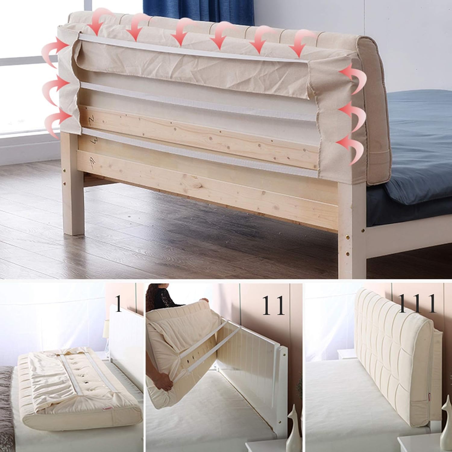 CHIAPERINI Reading and Bed Rest Pillow with Head Support and Waist Cushion