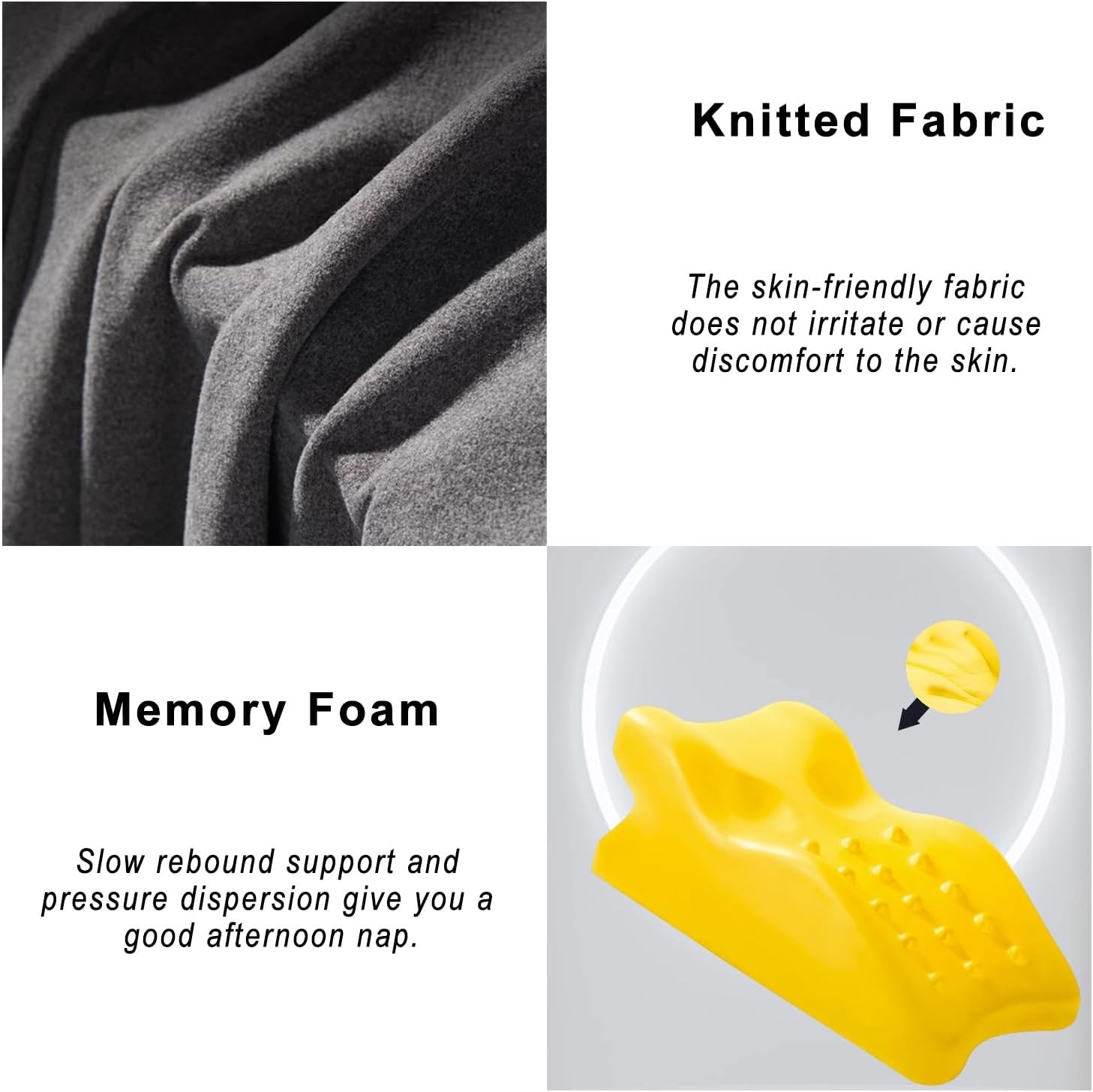 Multifunctional Prone Pillow with Washable Cover
