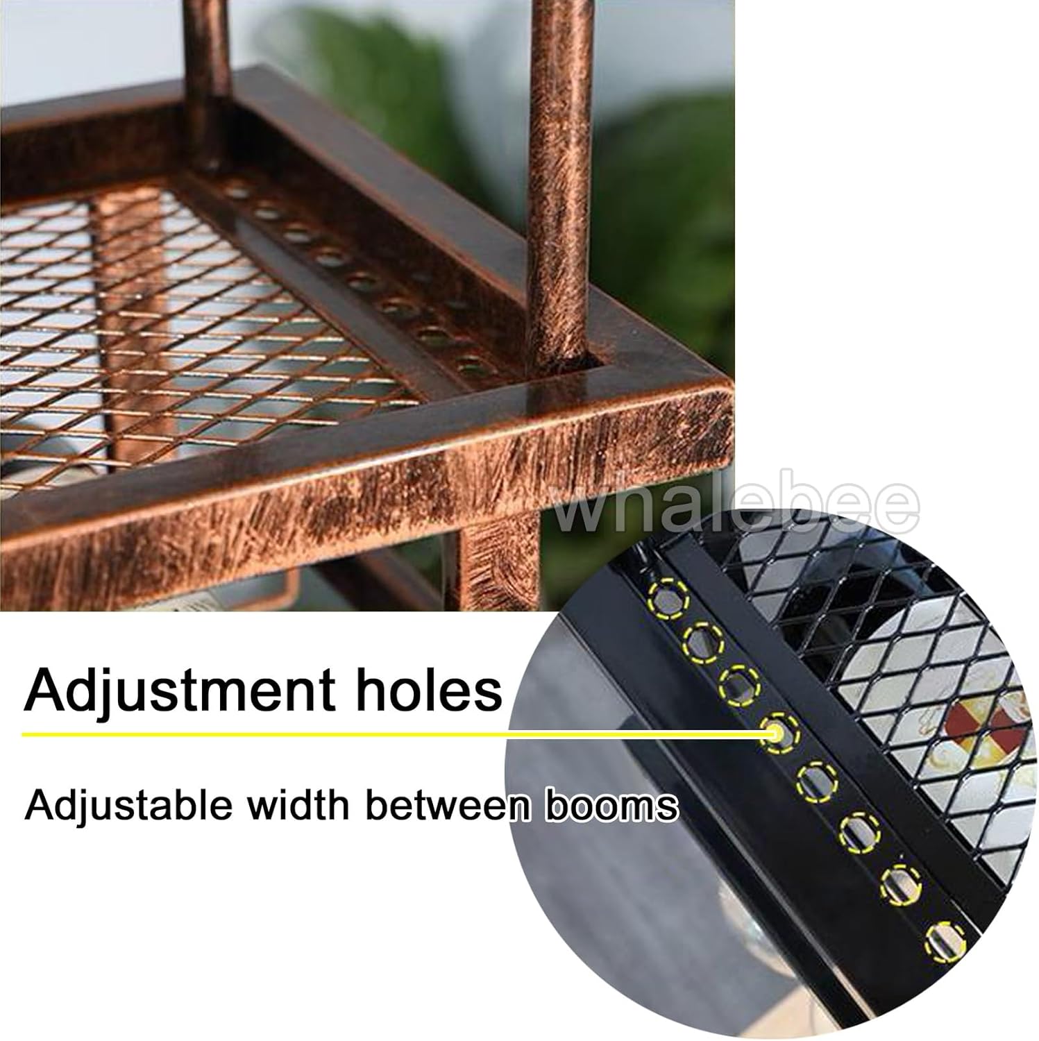 Whalebee Adjustable Wine Glass Holder Storage Rack