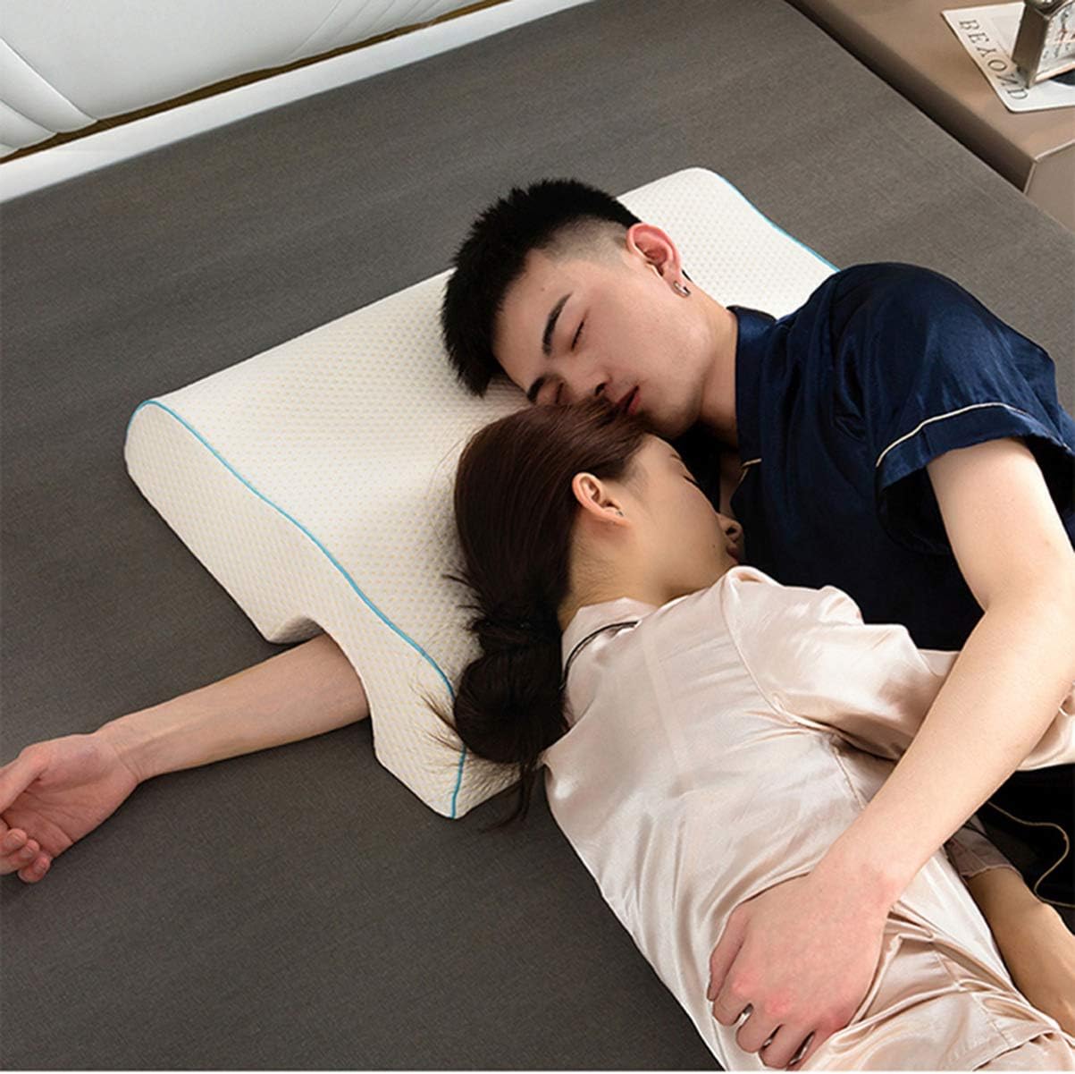 VICASKY 1pc Cuddle Pillow with Arm Hole for Couples Neck Support
