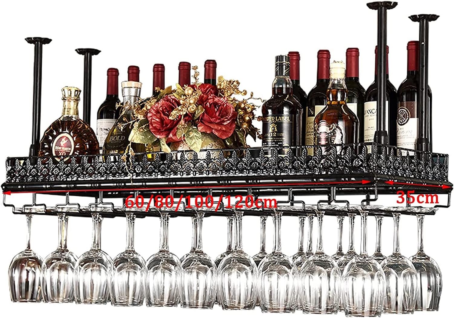ALDEPO Multi-Function Wine Glass Holder Rack
