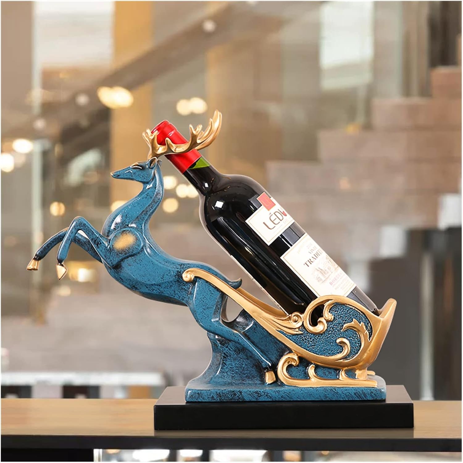 HASMI Tabletop Wine Rack Handmade Decor