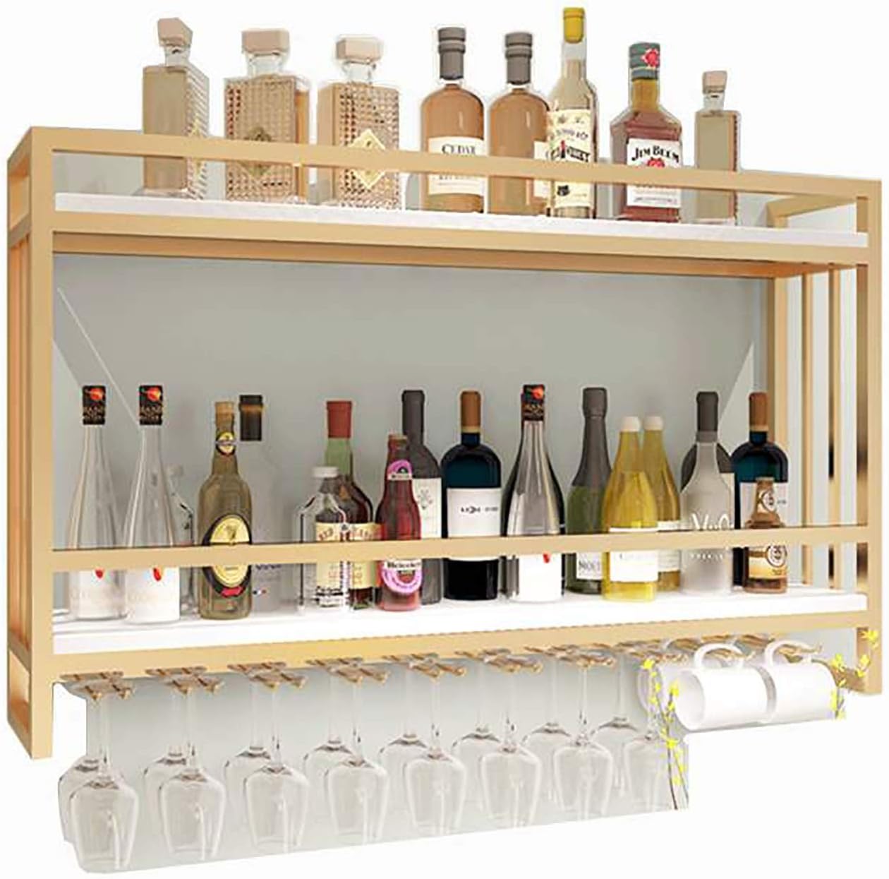 Suuim Wall-Mounted Wine Glass Rack