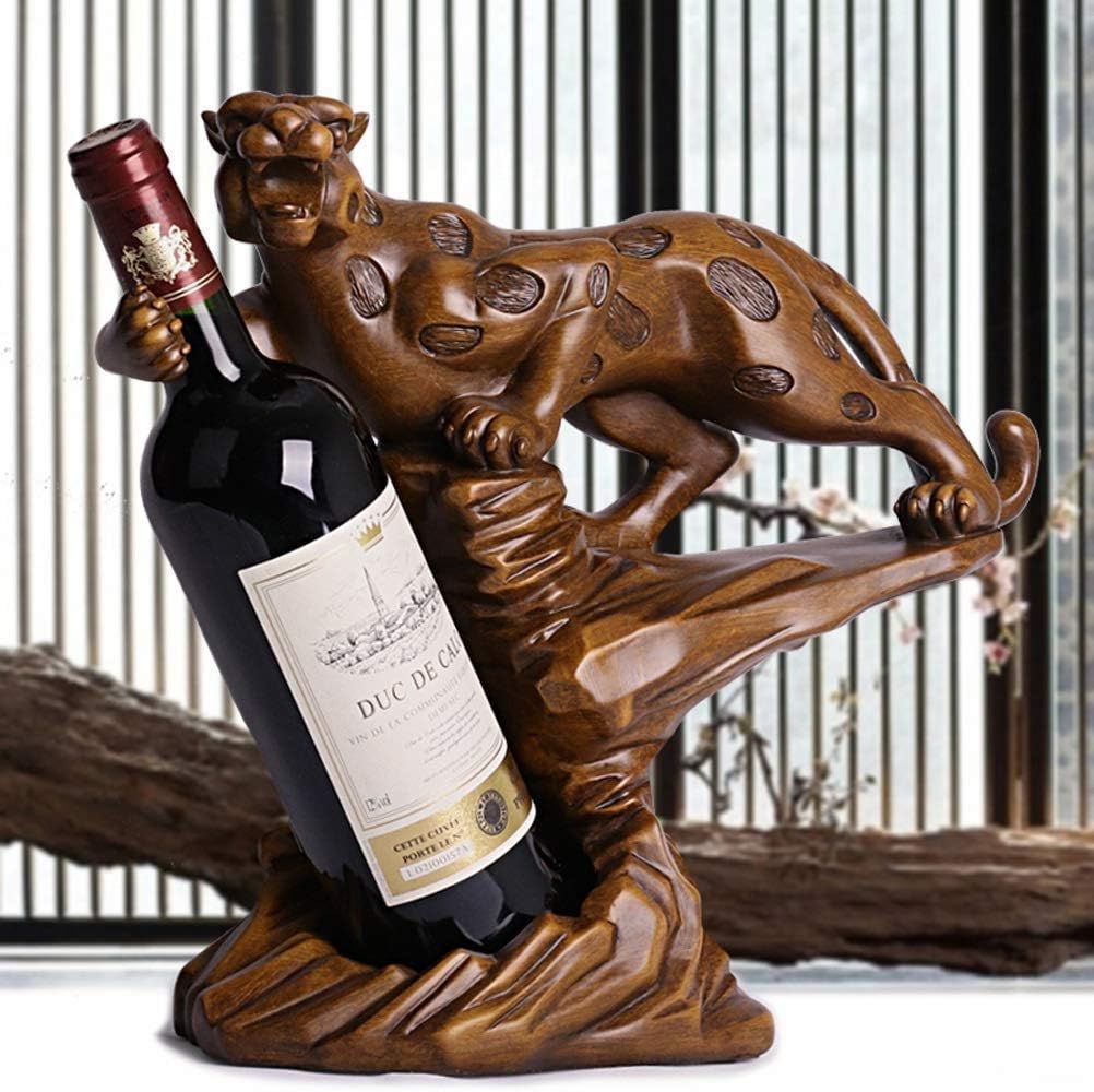 KINTEOK Cheetah Wine Rack Small Resin