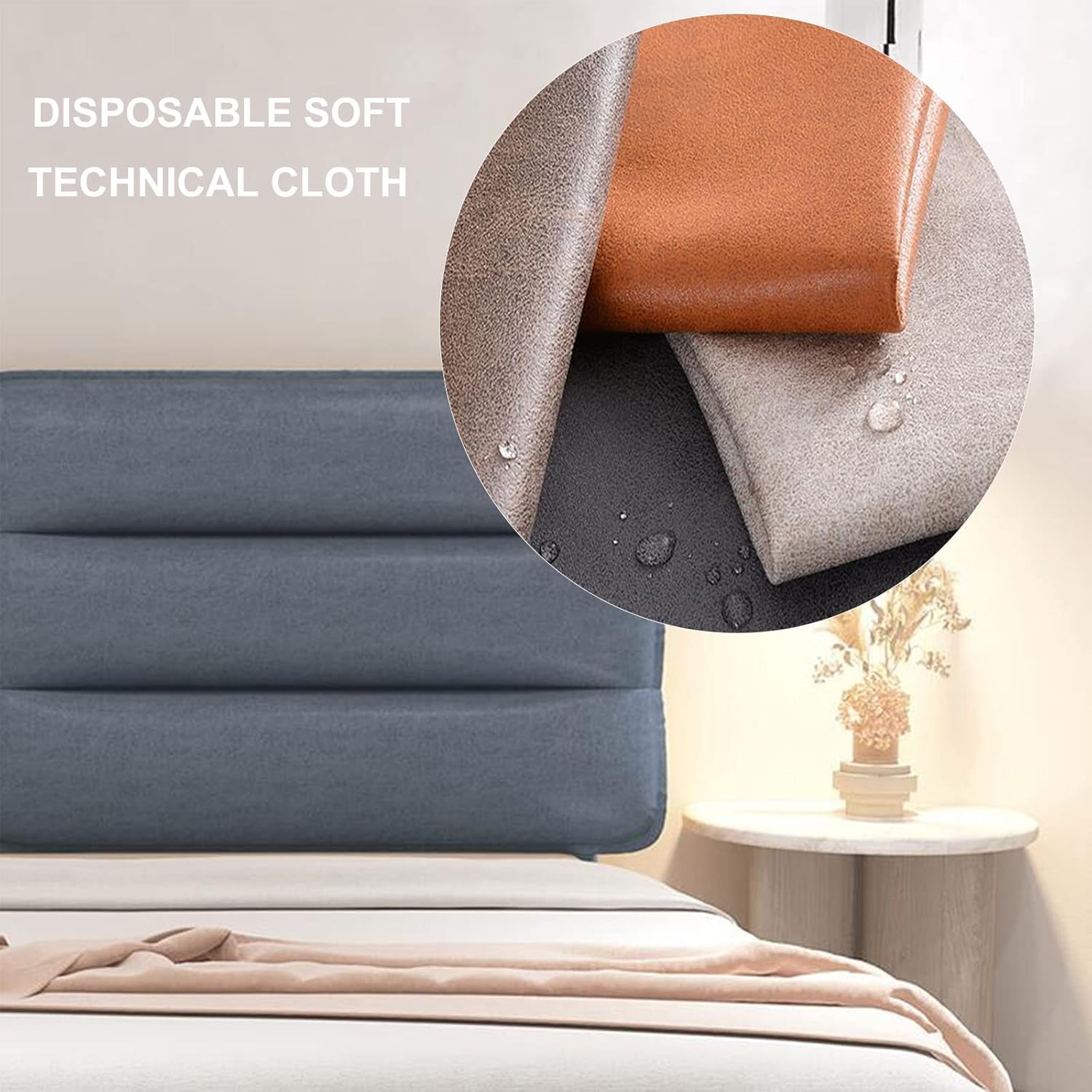 Headboard Pillow Backrest Large Upholstered Bed Cushion