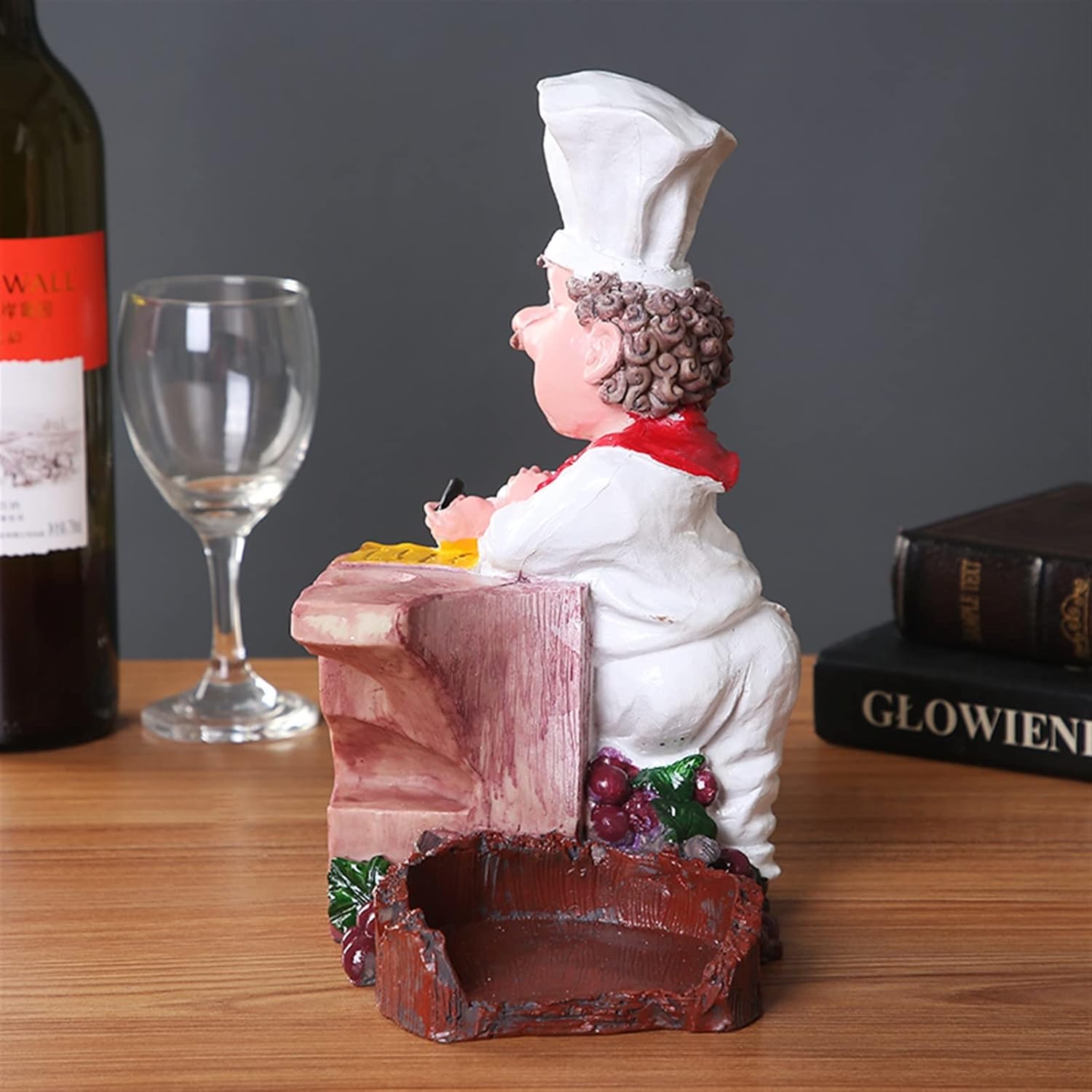 HASMI Tabletop Wine Rack Resin Decorative Goblet Holder