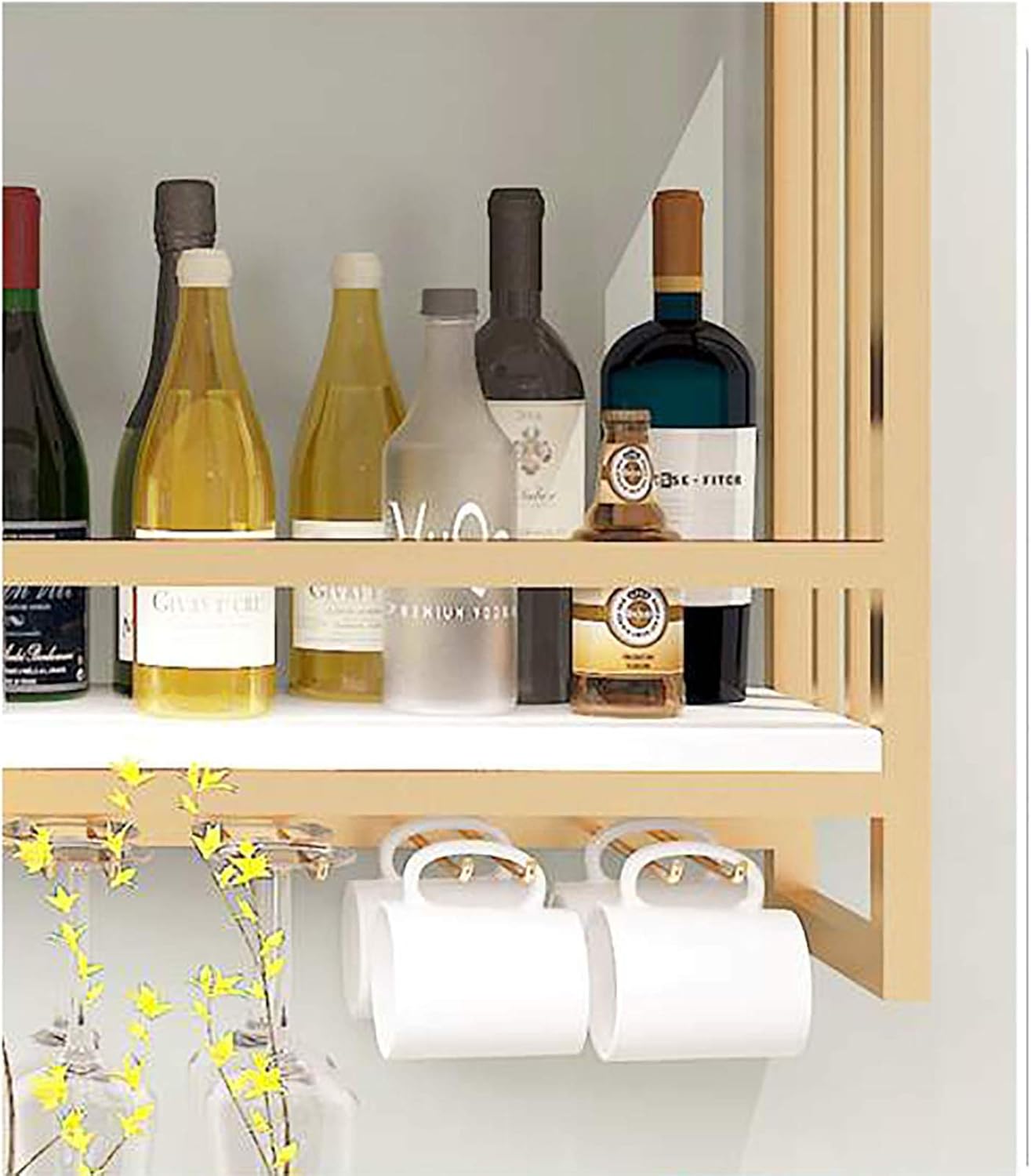 Suuim Wall-Mounted Wine Glass Rack