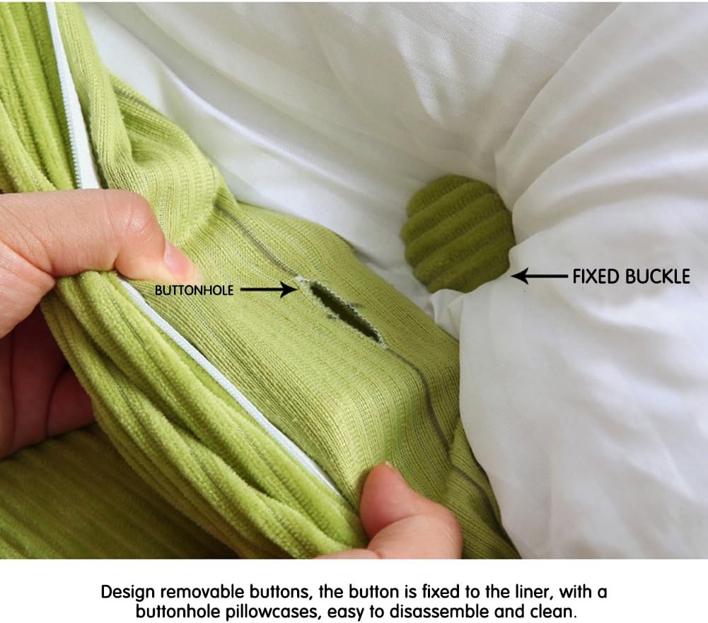 WOWMAX Rectangular Headboard Pillow with Back Support