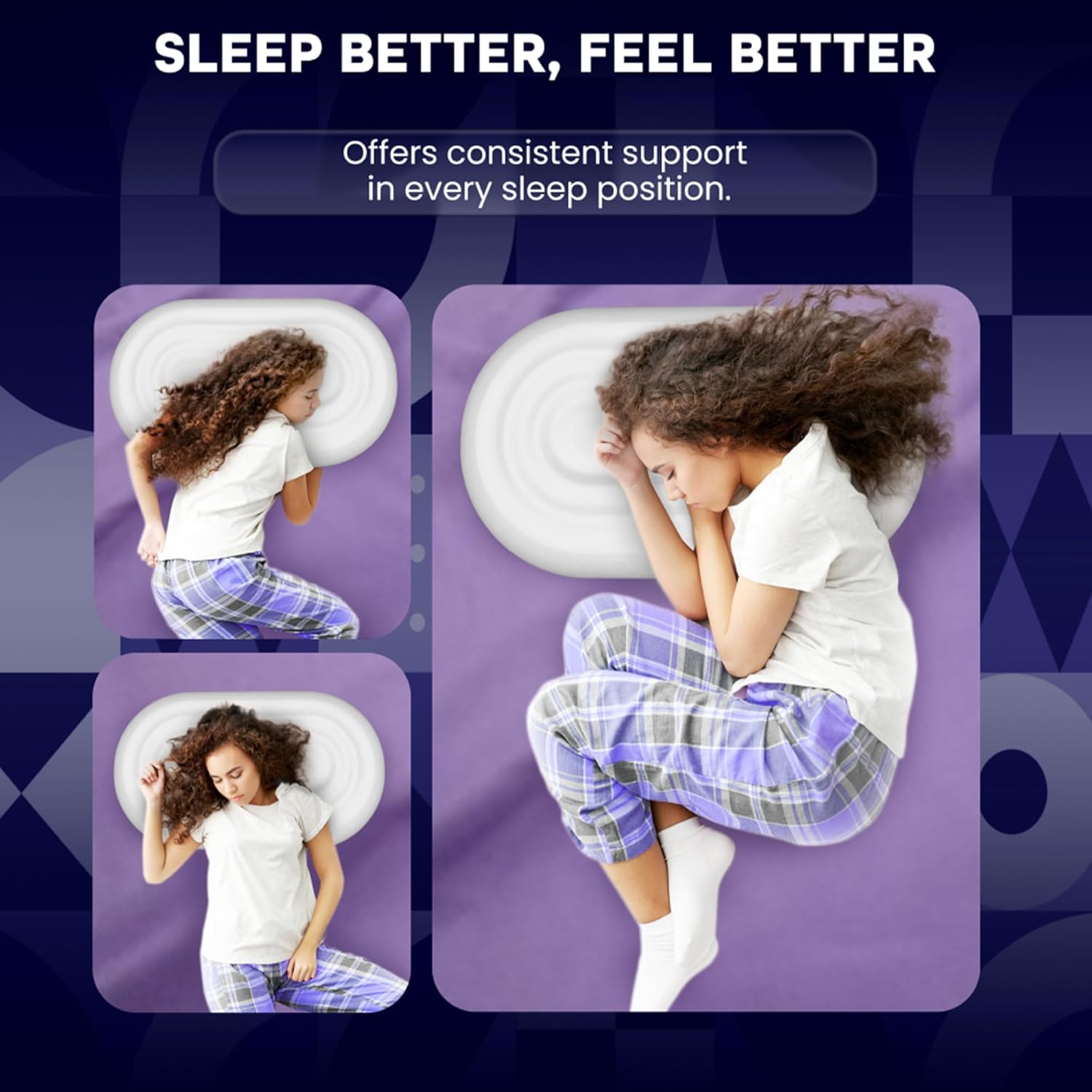SleepLab Patented Atmos Cervical Pillow for Neck Pain Relief