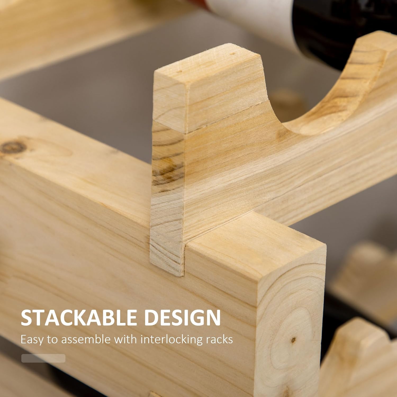 6-Tier Freestanding Wine Rack with 72 Bottle Capacity