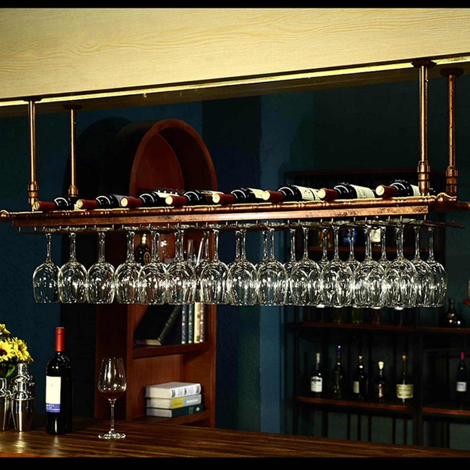 Suuim Adjustable Height Wine Rack Holder