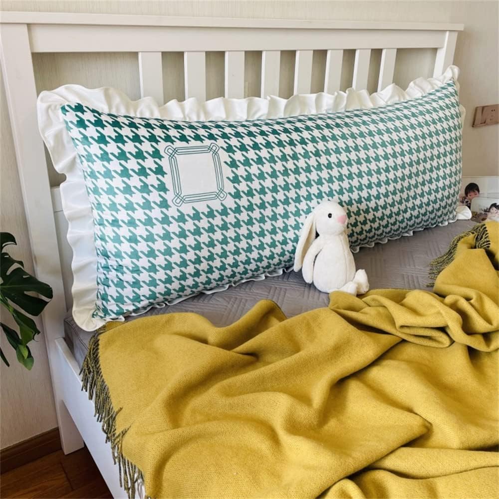 ZZYK Plaid Wedge Pillow Reading Support Cushion