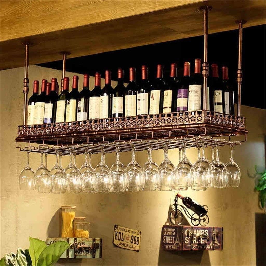 LASEVE Wall-Mounted Wine Rack in 60cm-120cm Sizes