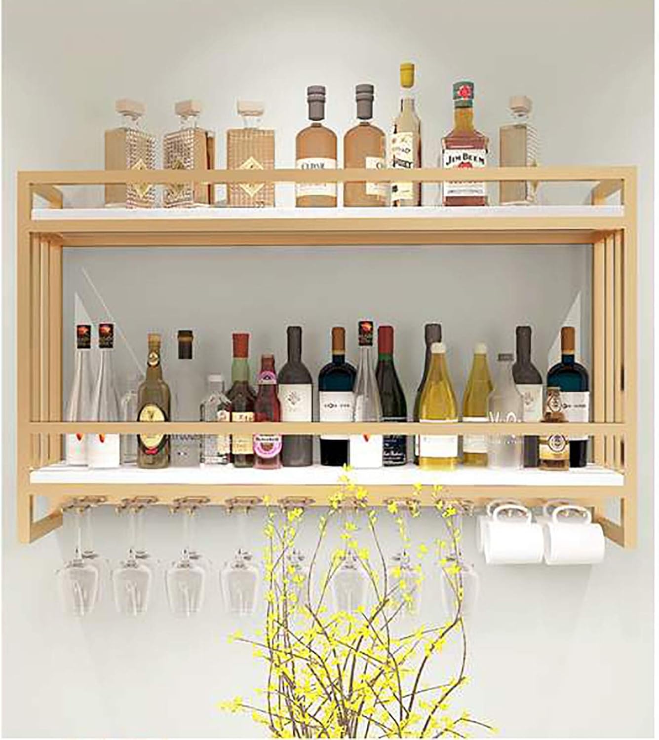 Suuim Wall-Mounted Wine Glass Rack