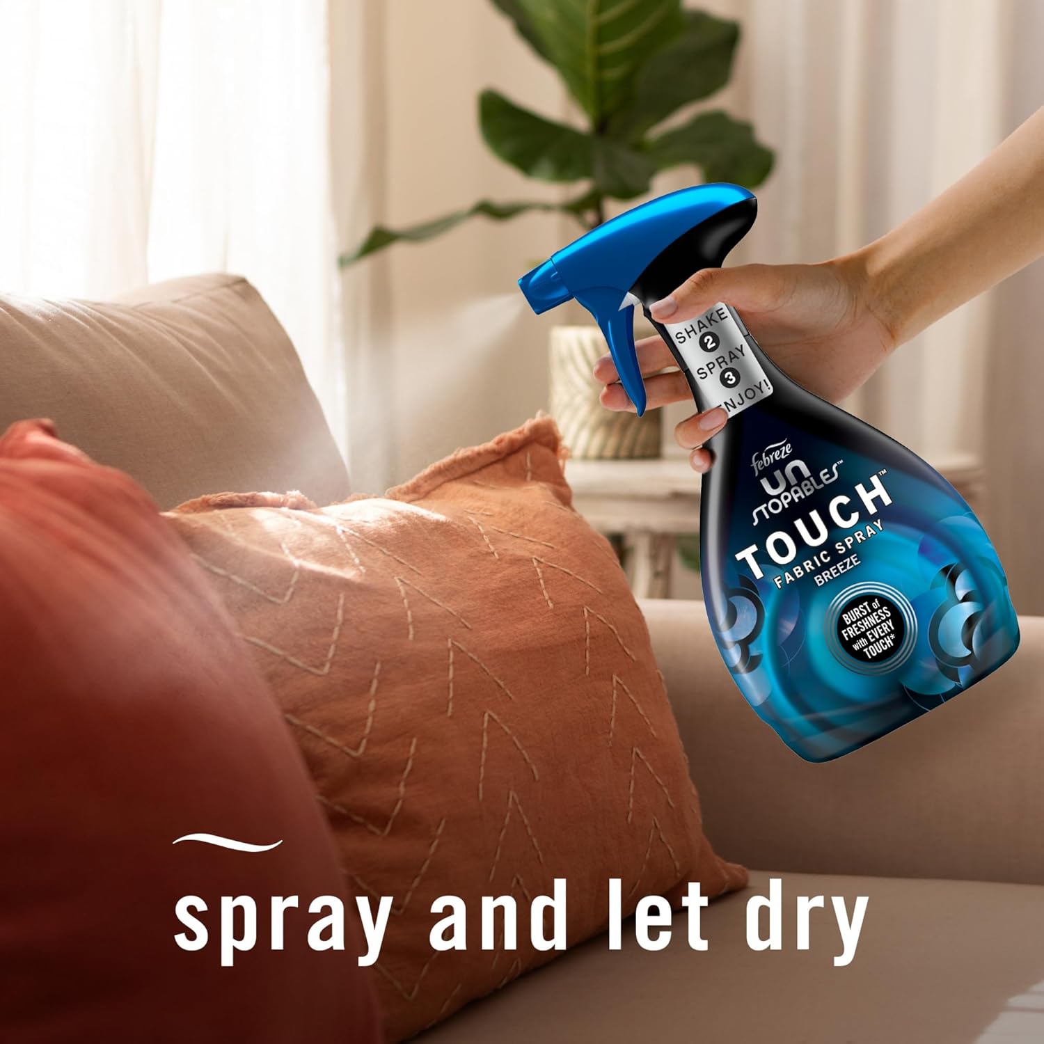 Febreze Unstopables Touch Fabric Spray Fresh Breeze 169 oz Pack of 2