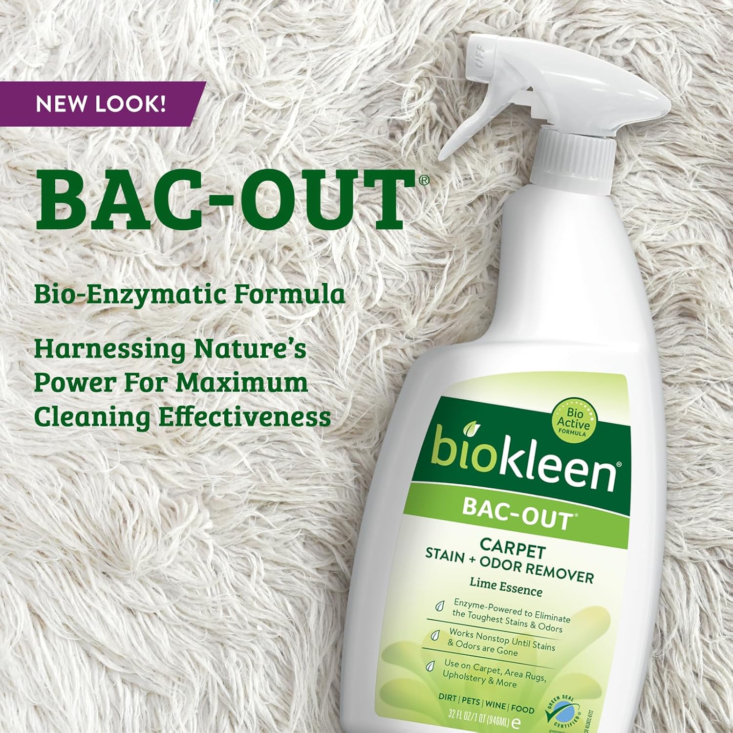 Biokleen Bac-Out Carpet Cleaner 32 oz 2 Pack
