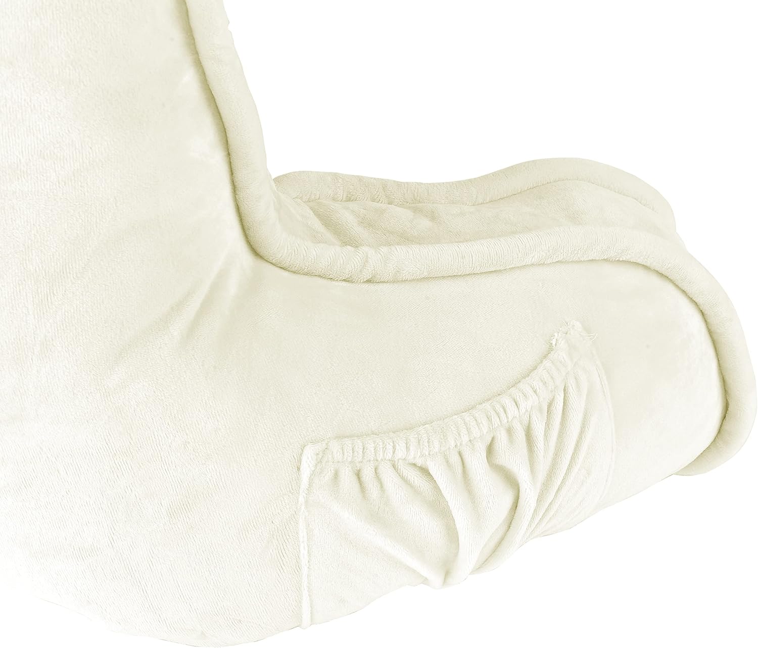 Home Soft Things Reading Pillow with Arm Pockets