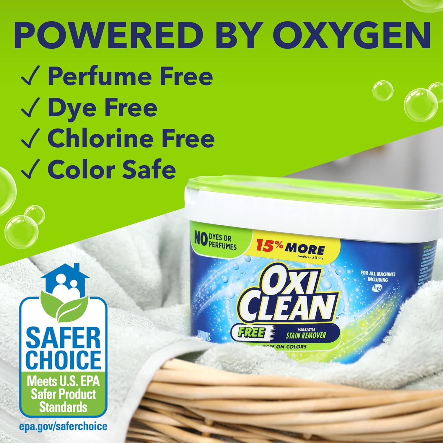 OxiClean Free Versatile Stain Remover Powder 3 lb 1