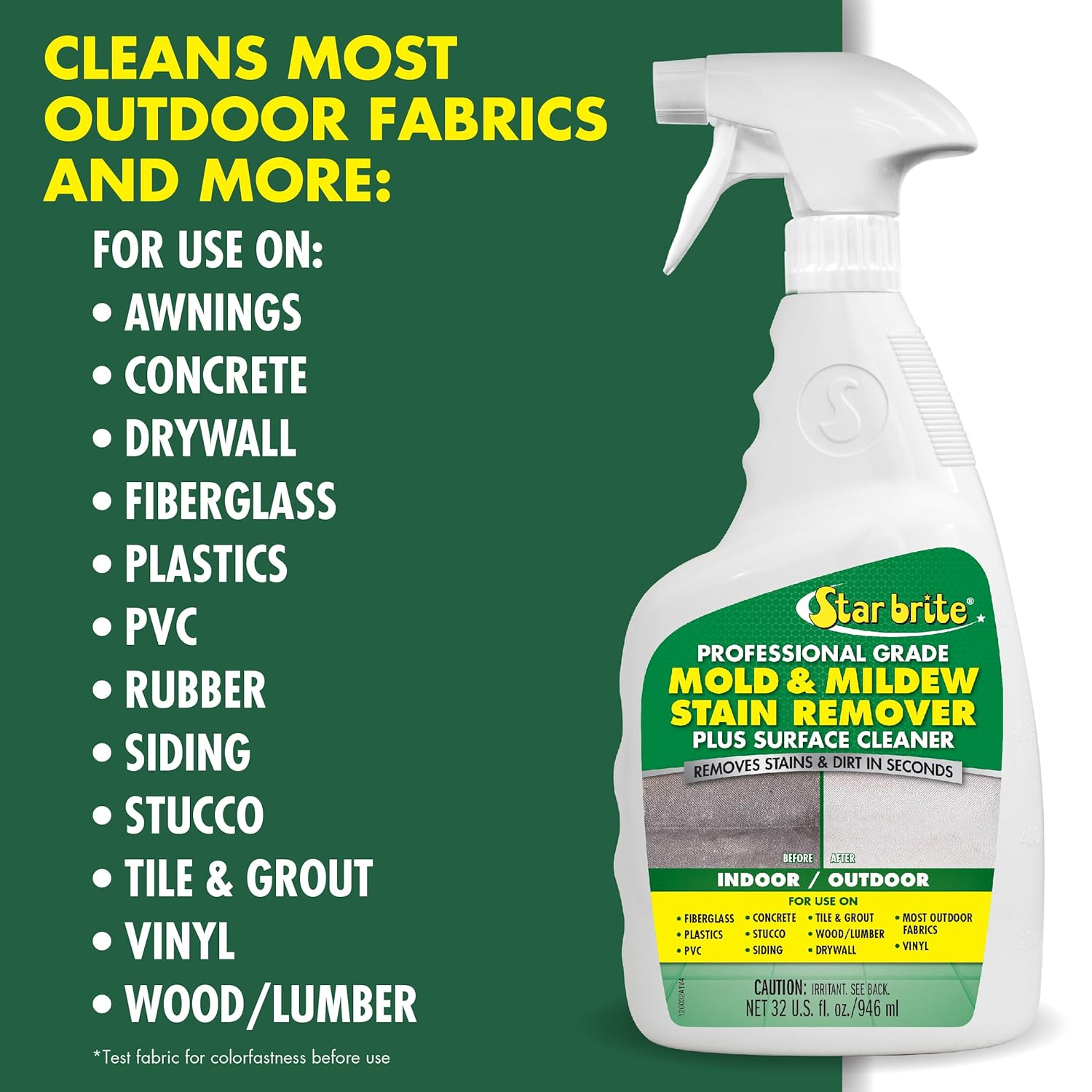 STAR BRITE Professional Mold Mildew Stain Remover 32 OZ