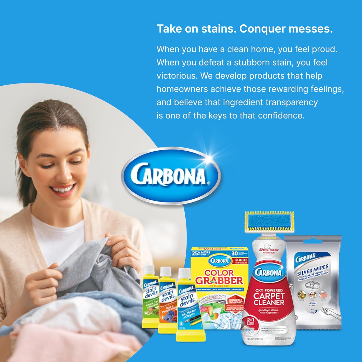Carbona Laundry Detergent Sheets - 25 Sheets for 50 Loads