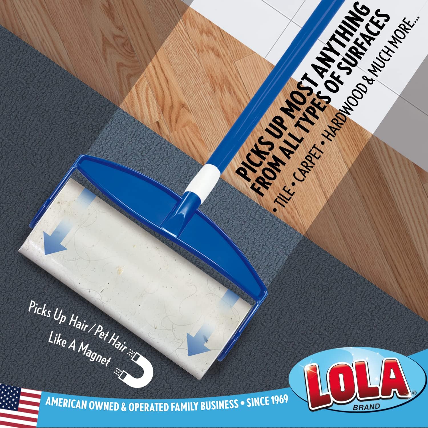 Lola Rola Sticky Mop Refills 6 Pack - 180 Sheets