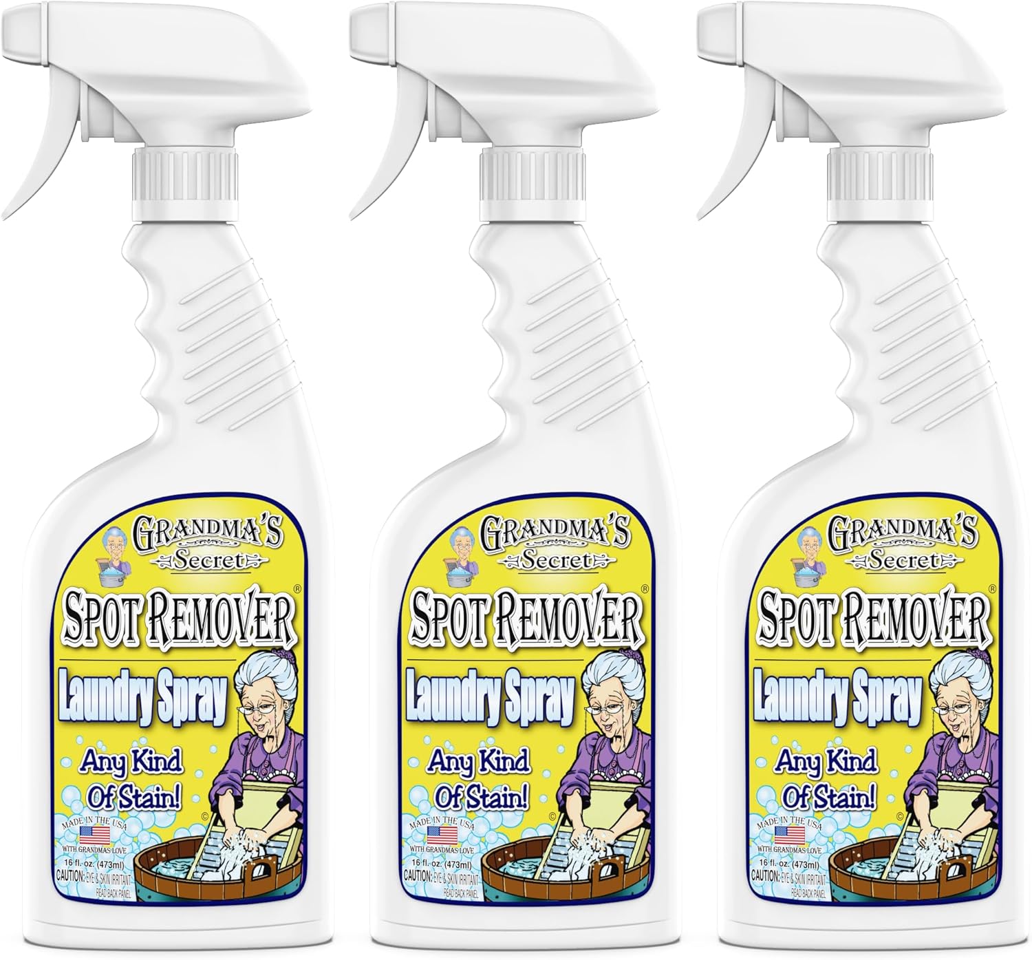 Grandmas Secret Spot Remover Laundry Spray - 16 Oz 3 Pack
