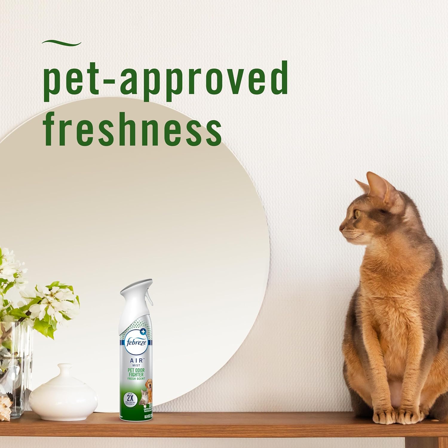 Febreze Air Mist Heavy Duty Pet Odor Fighter 3 Pack