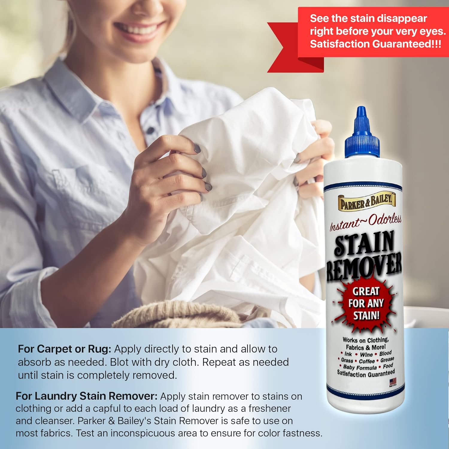 Parker Bailey Liquid Stain Remover - 8oz